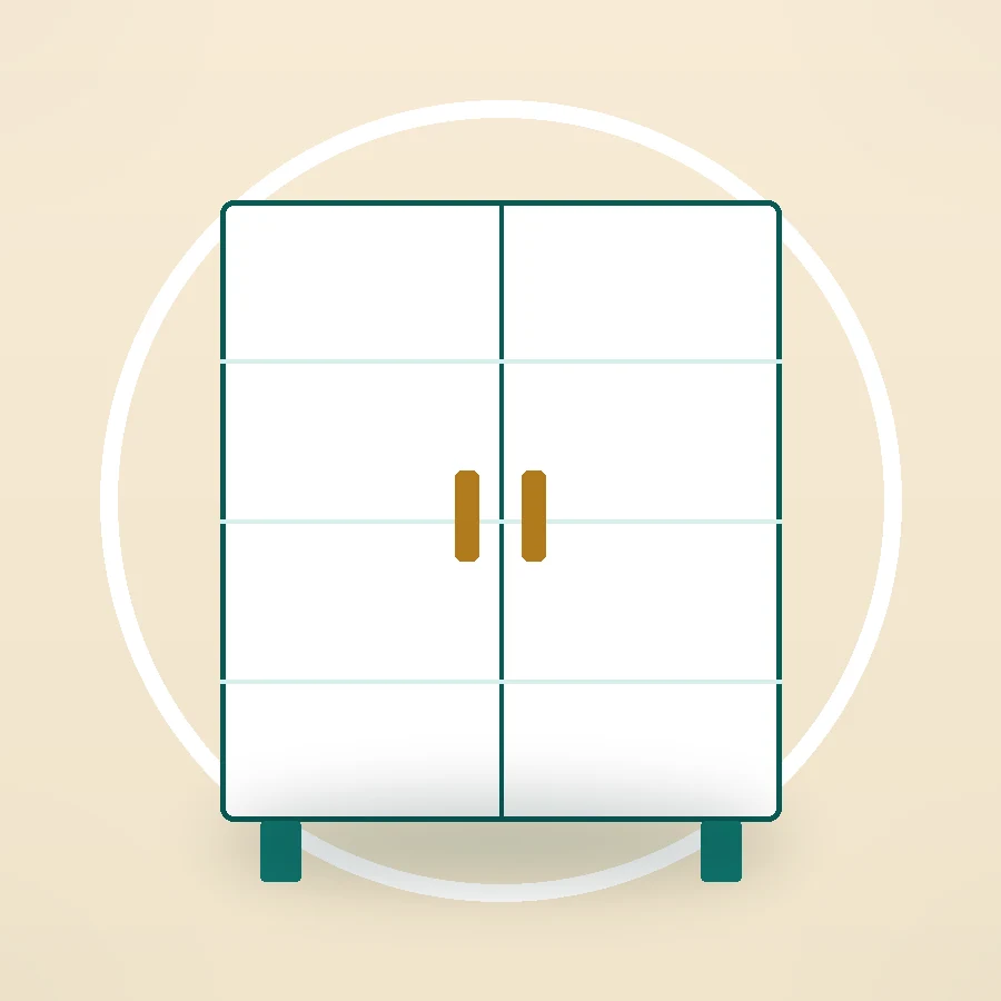 کمد بایگانی دو درب